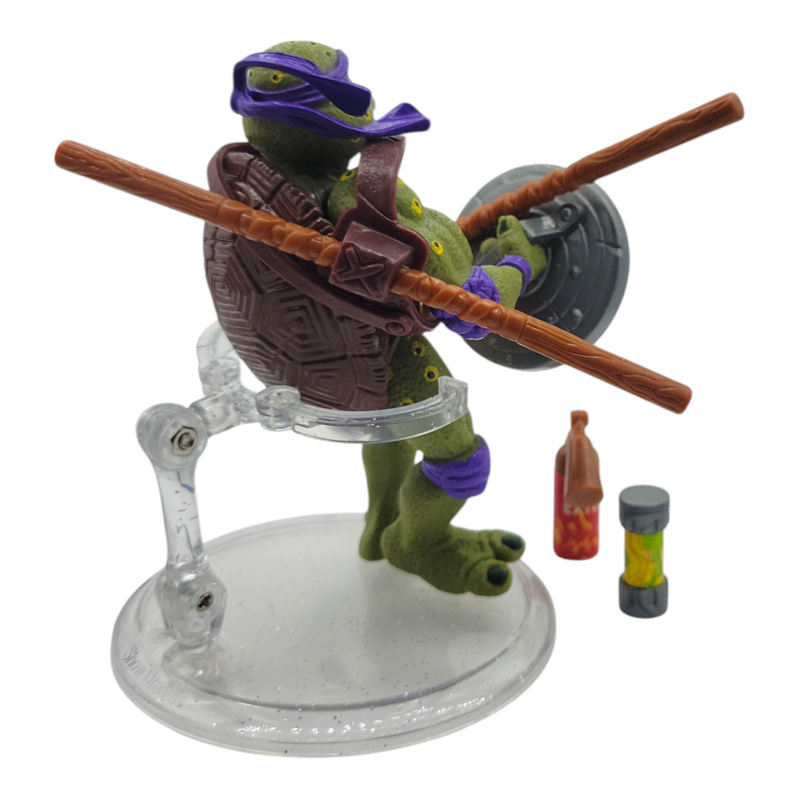 1992 Playmates Toys TMNT Movie Star Donatello Action Figure with Weapons