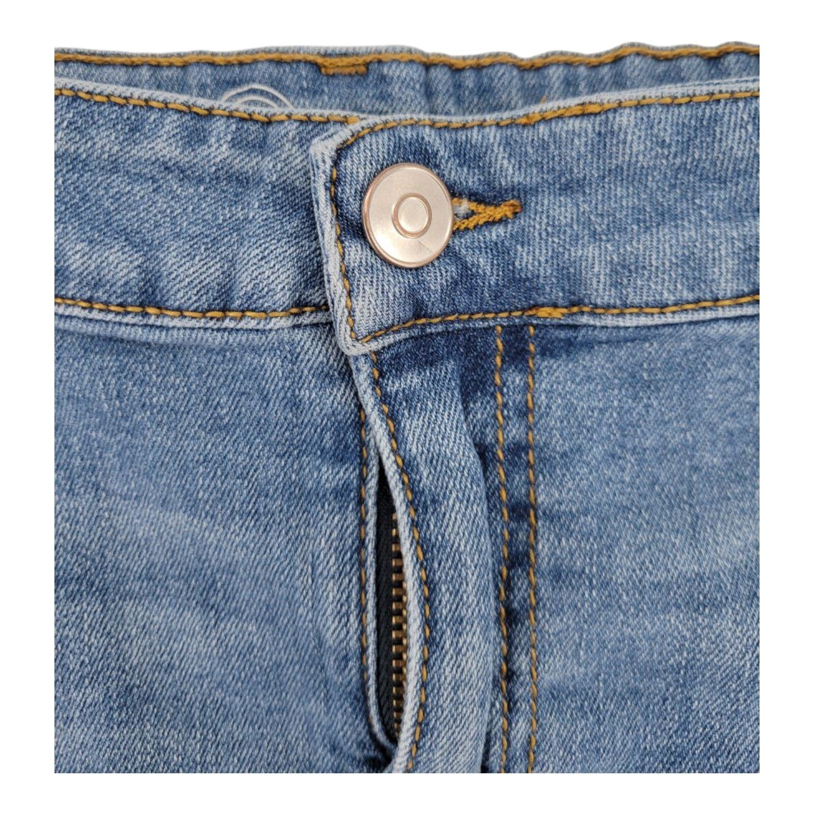 Wonder Nation Distressed Denim Skirt Girls Raw Hem Adjustable Waist Size XXL 18