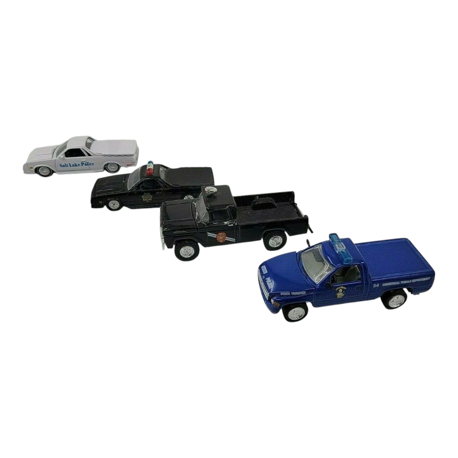 Vintage Racing Champions Diecast Ford Pick Chevy EI Police Vehicle Bundle