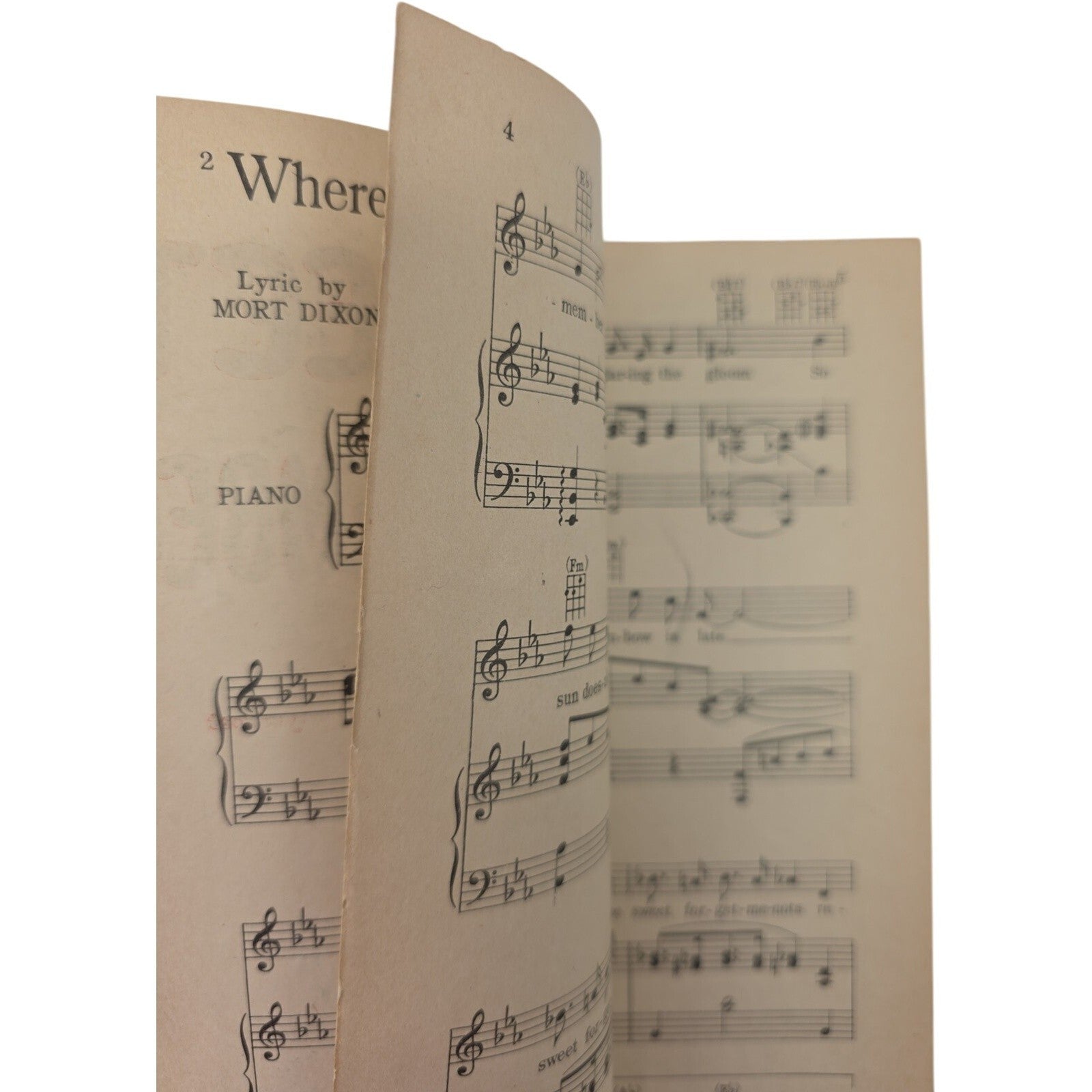 Where The Sweet Forget-Me-Nots Remember 1929 Sheet Music Guy Lombardo Photo