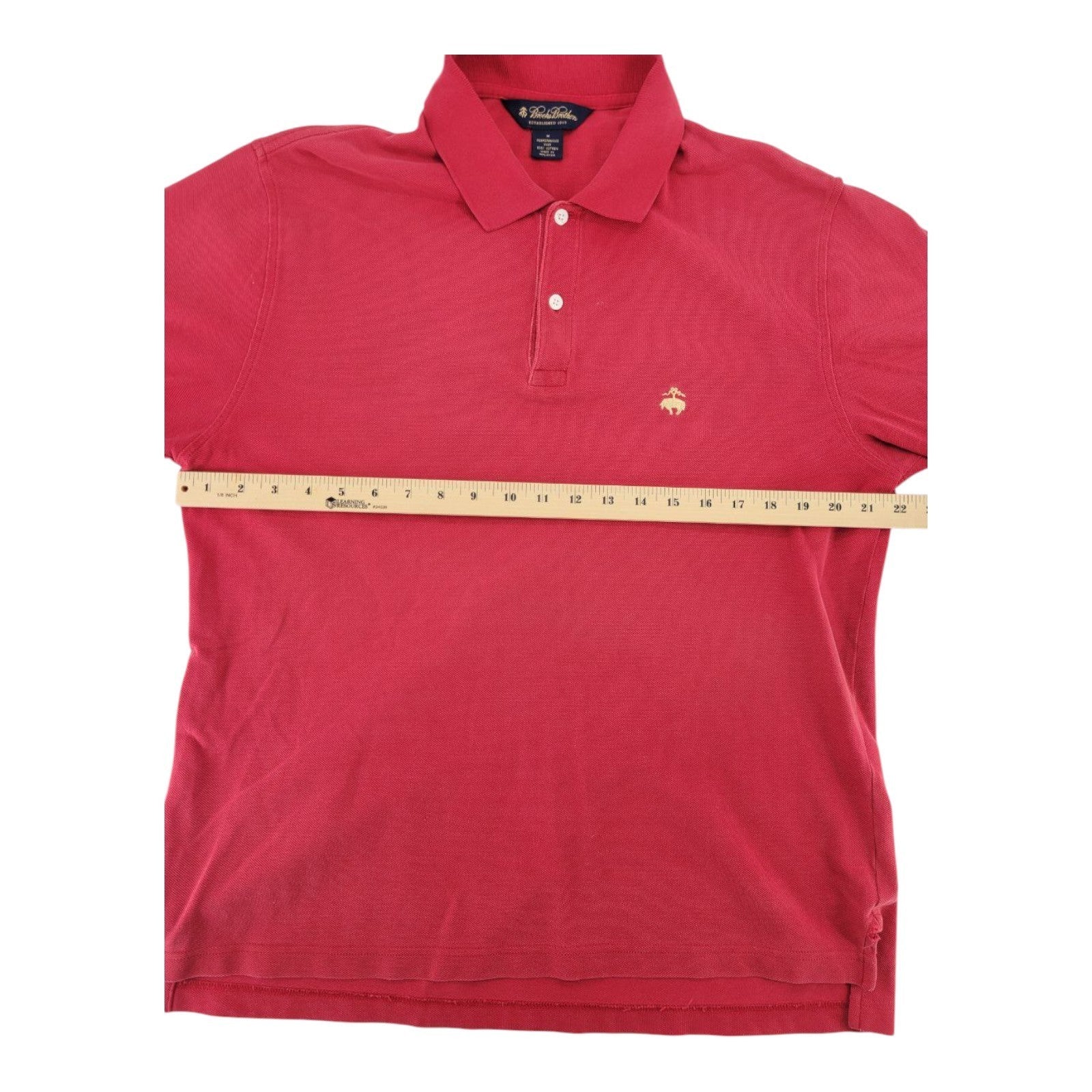 Brooks Brothers Performance Knit Red Polo Shirt Mens Size M