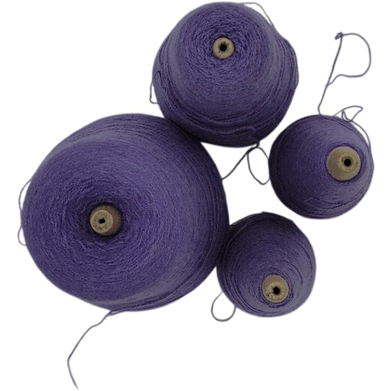 Vintage Templon 2/24 Blueberry O/N Weaving Knitting Cone Yarn Lot of 4