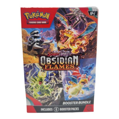 Nintendo Pokemon TCG Scarlet and Violet Obsidian Flames Booster Bundle 6 Packs