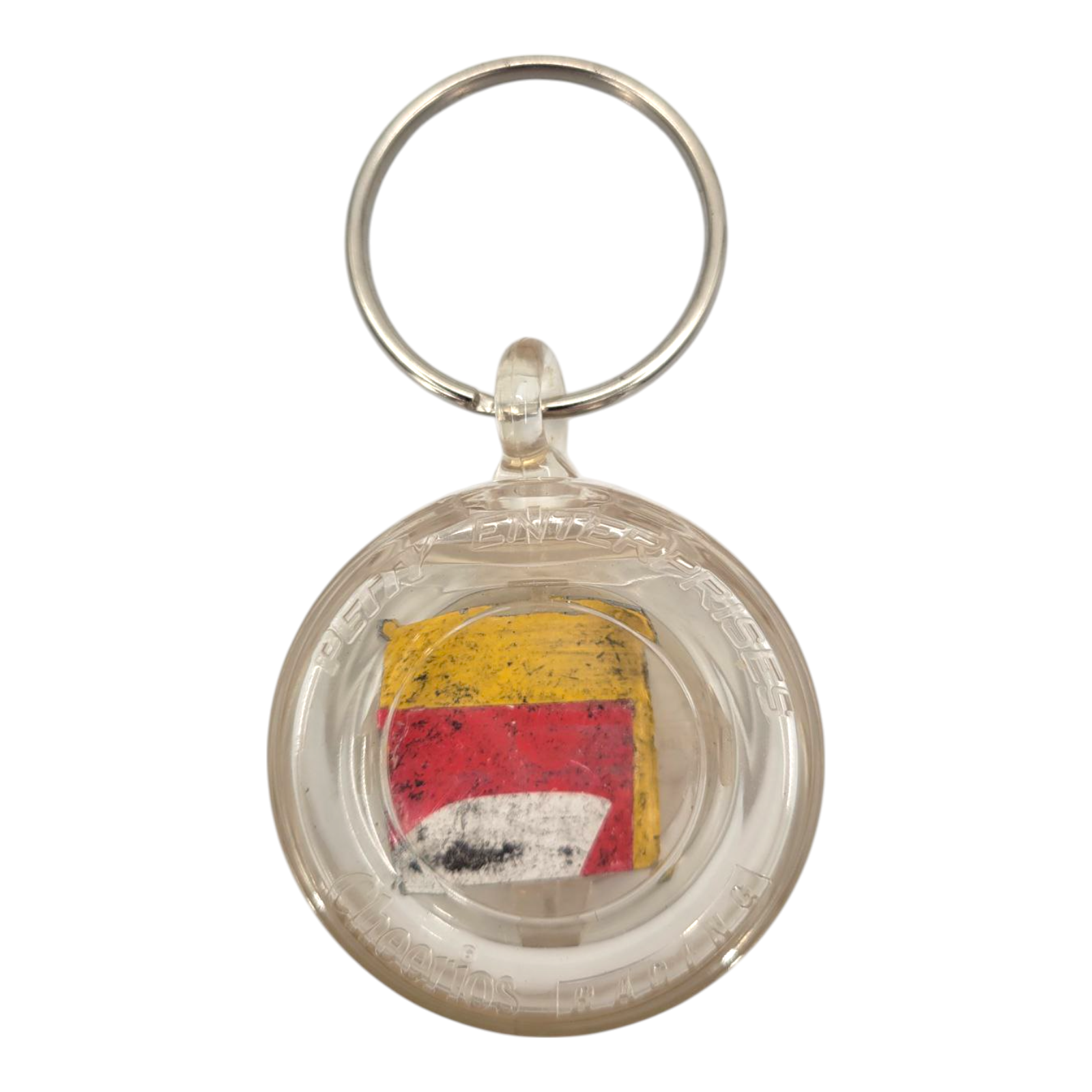 Authentic Piece of the #43 Petty Dodge Cheerios Racing NASCAR Keychain
