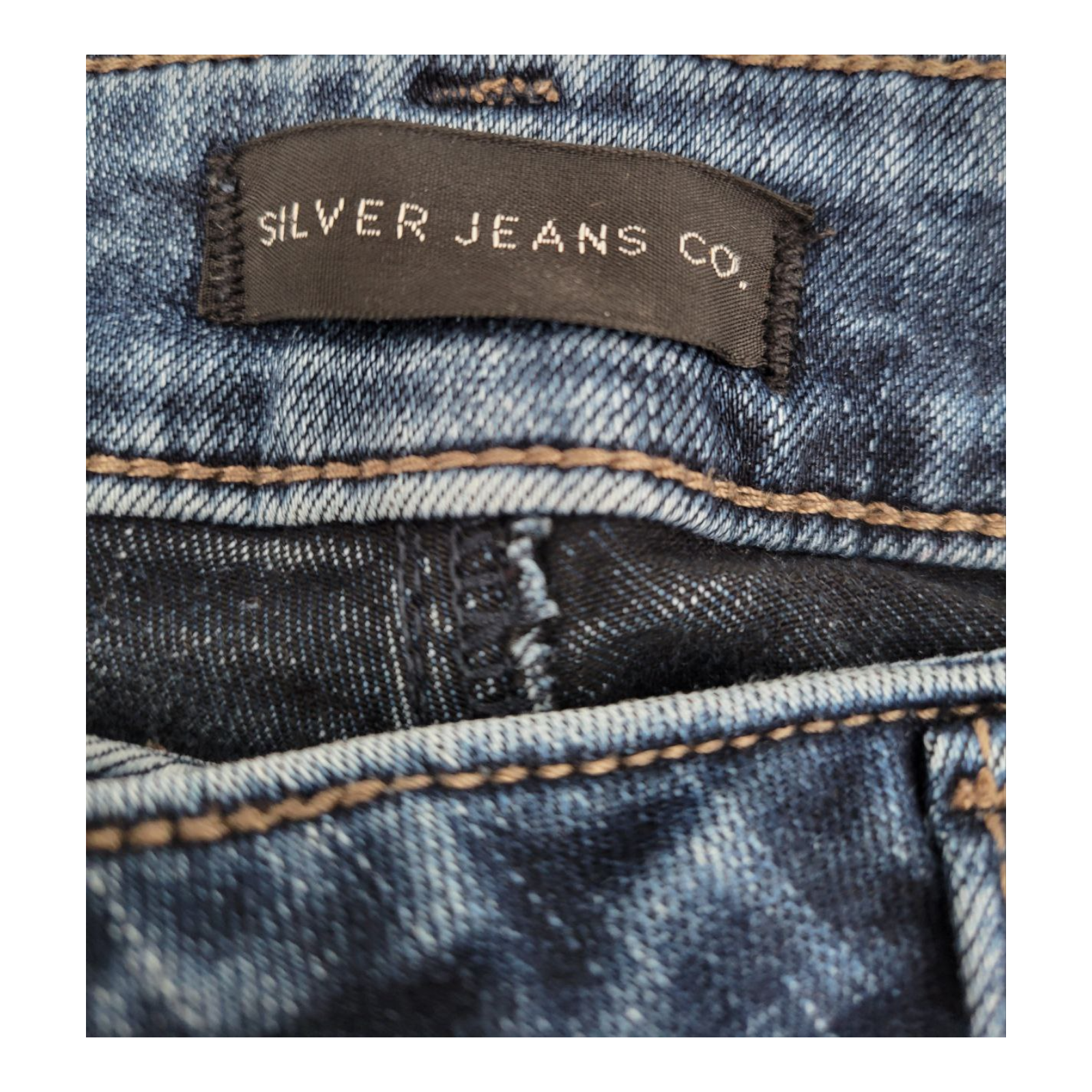 Silver Jeans Co Mens 31/31 Suki Skinny Blue Jeans Medium Wash Stretch Denim