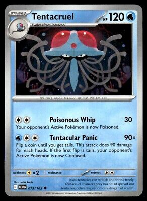 Pokemon 2023 Scarlet & Violet 151 Tentacruel Uncommon #73 Near Mint Card