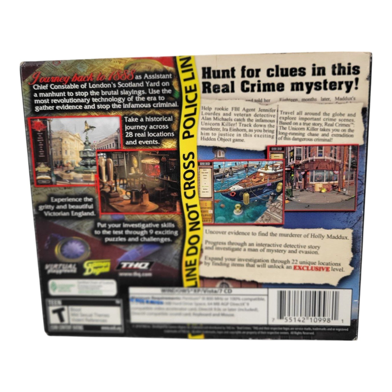 Real Crimes Jack The Ripper The Unicorn Killer 2 Game Pack PC Game Disk Only