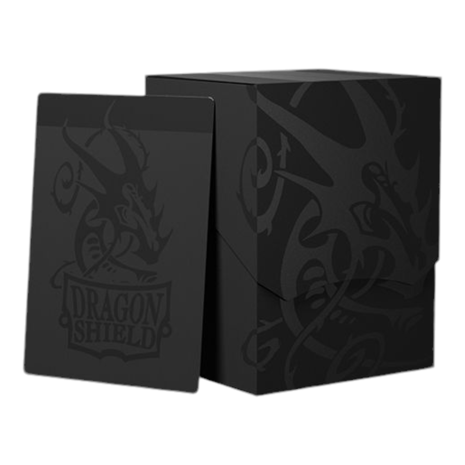 Dragon Shield Deck Shell Shadow Black Card Storage Box - Holds 100+ Cards