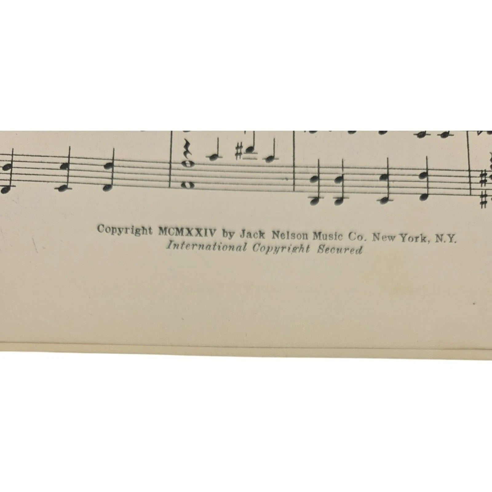 Vintage 1924 Sheet Music Life and Love Seem Sweeter After the Storm Jack Nelson