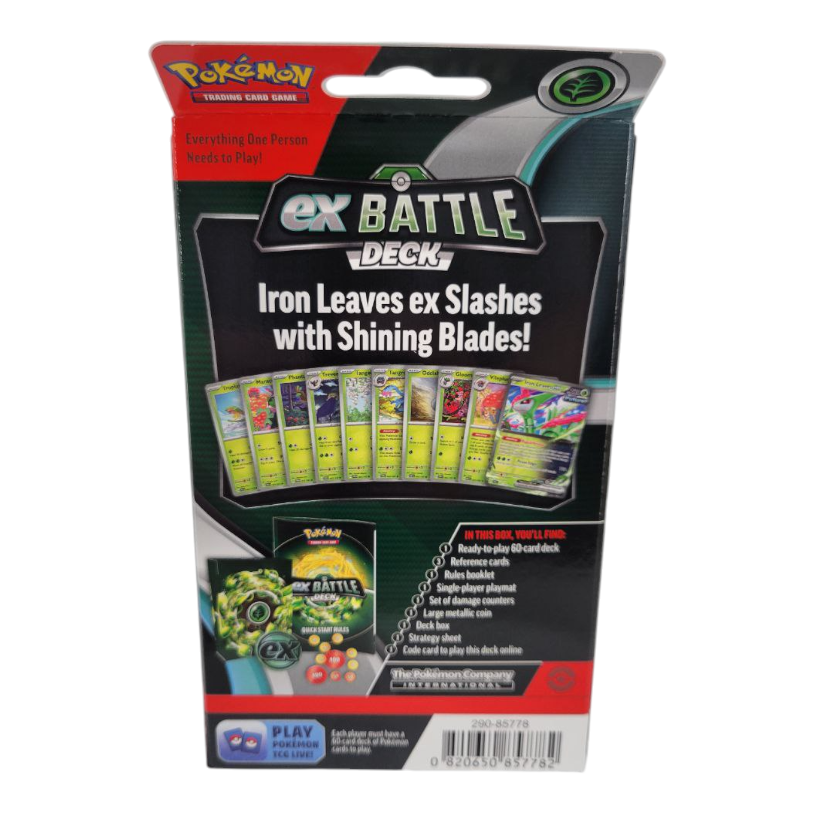 Pokémon TCG ex Deluxe Battle Deck Iron Leaves EX 60 Card Ready to Play Deck