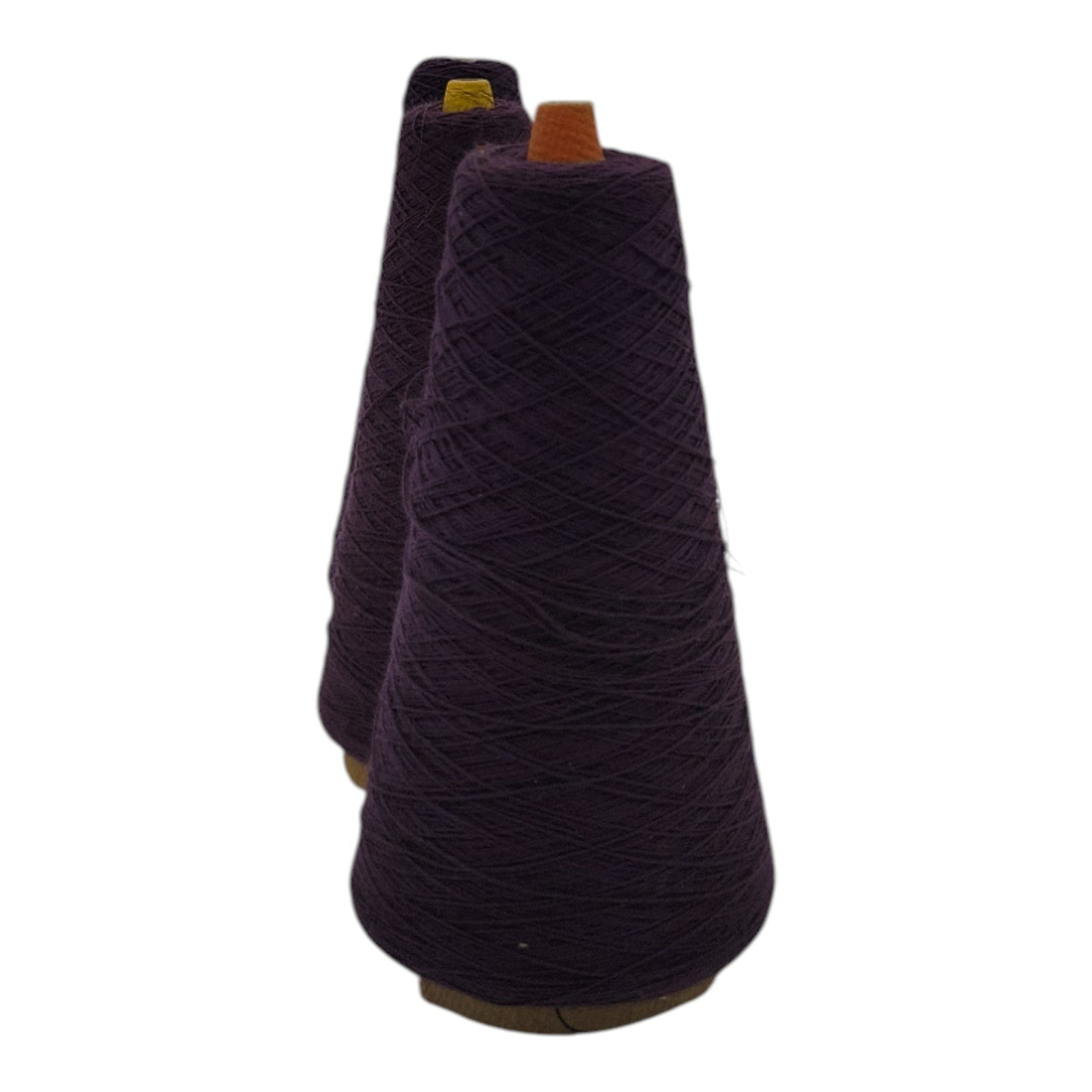 Vintage Pisgah Elderberry Yarn Cone 2/24 Lot of 3