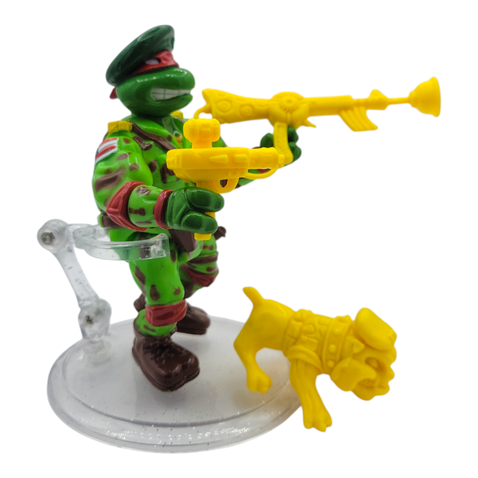 1991 Green Beret Raphael TMNT Teenage Mutant Ninja Turtles Playmates Vintage