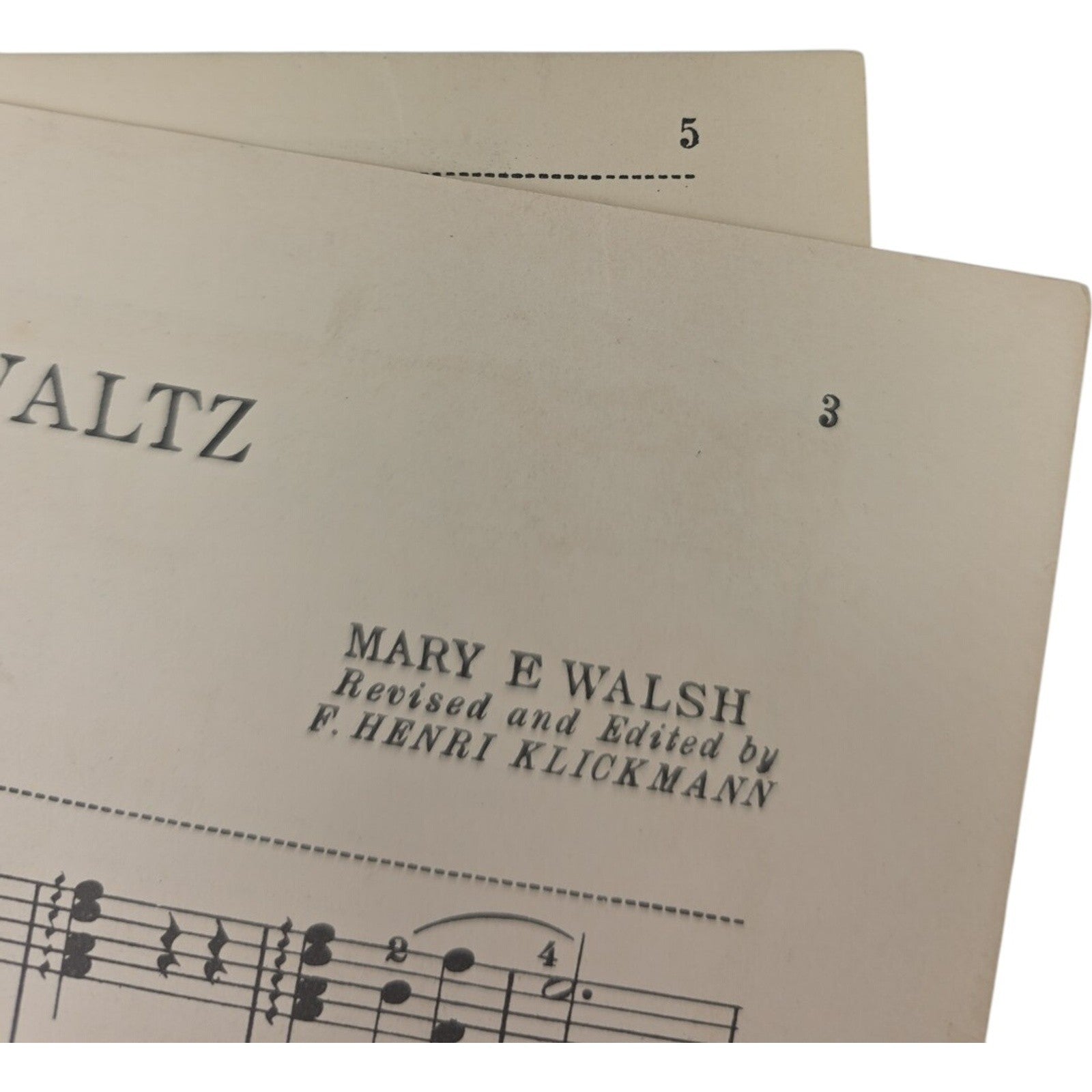 1924 Sheet Music Black Hawk Waltz by Mary E Walsh Edition Supreme Mills Music