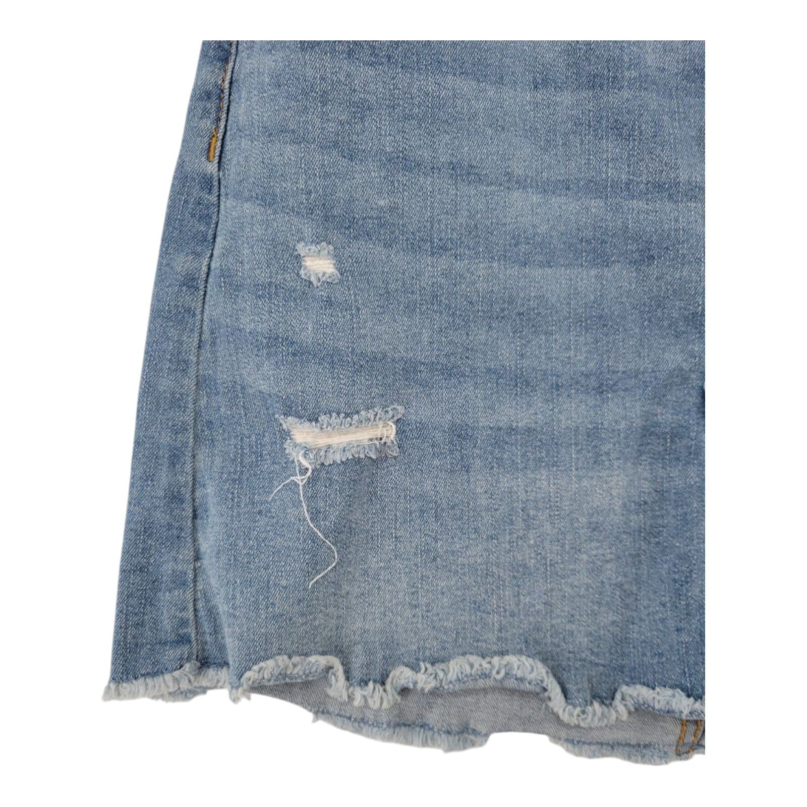 Wonder Nation Distressed Denim Skirt Girls Raw Hem Adjustable Waist Size XXL 18