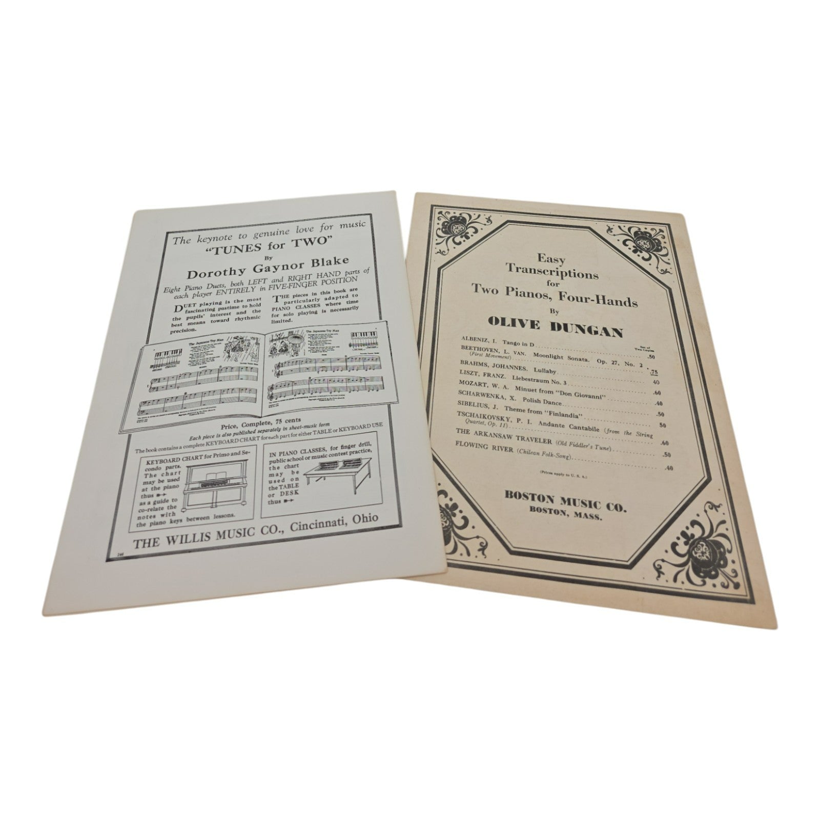 Dorothy Gaynor Blake Ensemble Music and Boston Music Set of 2 Songbooks
