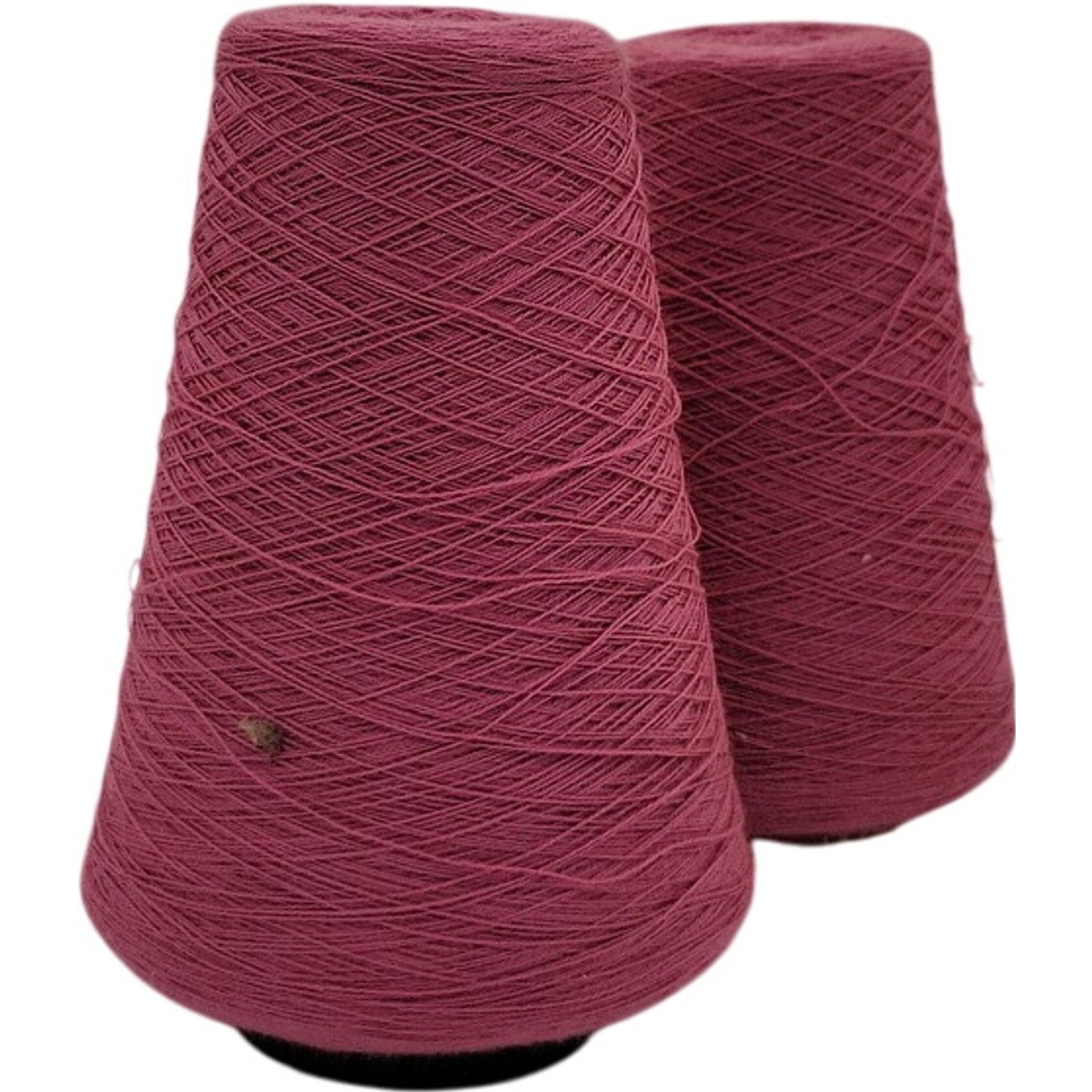 Vintage Pisgah Yarn 2/24 Rose Pink Weaving Knitting Cone Yarn 6105 Lot of 2
