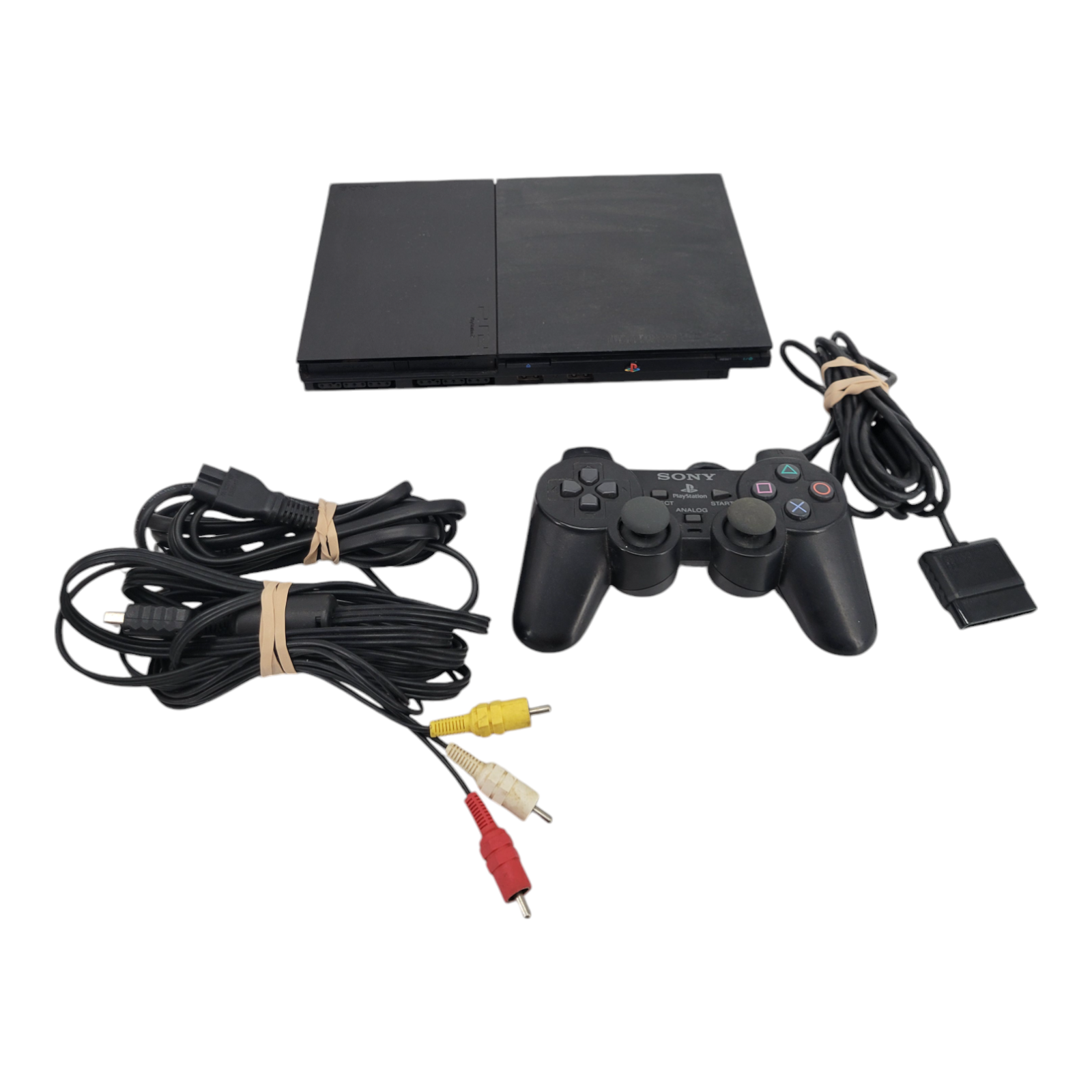 Sony PlayStation 2 Slim Black Console SCPH-90001 Gaming System PS2