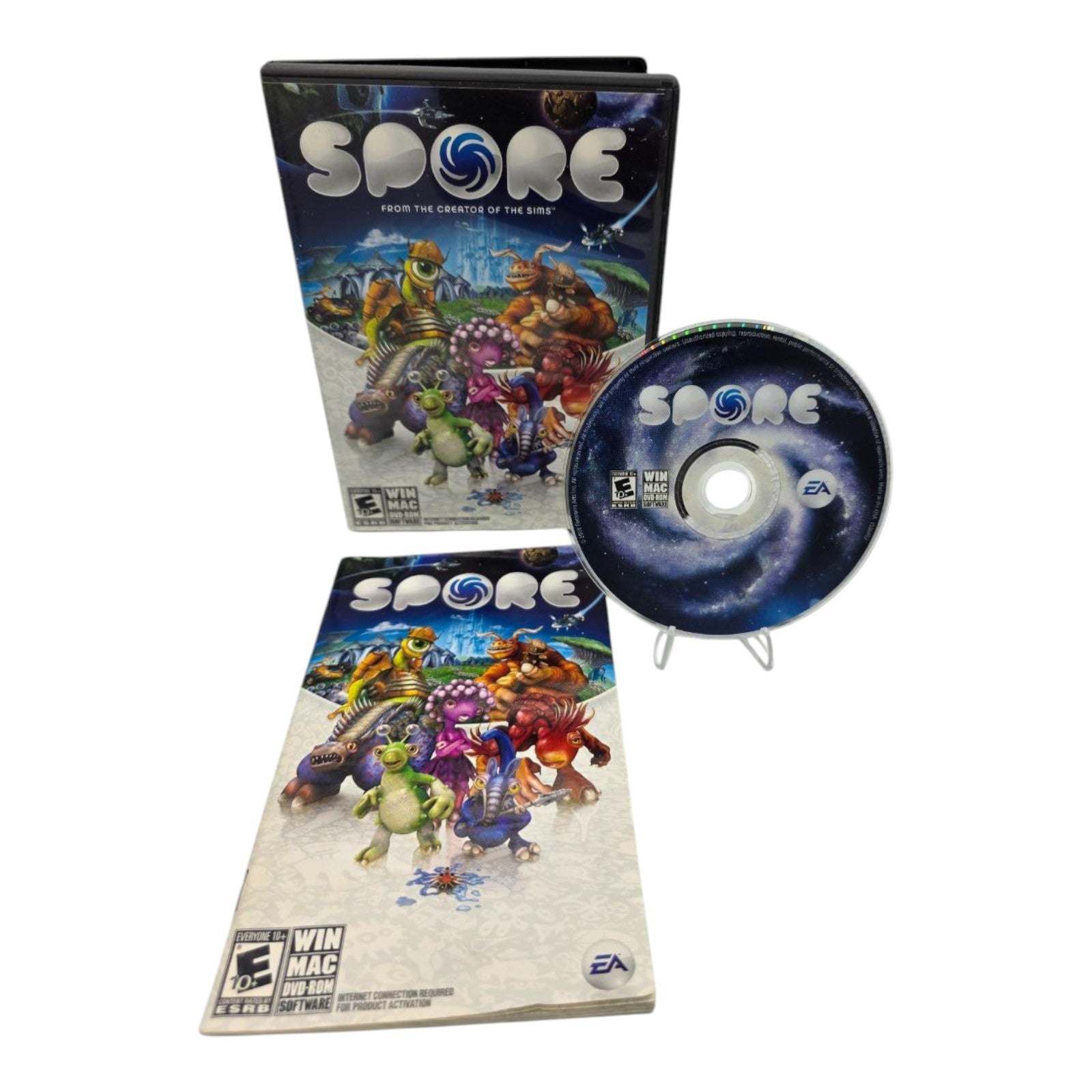 Spore PC MAC DVD ROM Game Complete with Manual EA Maxis 2008 Tested