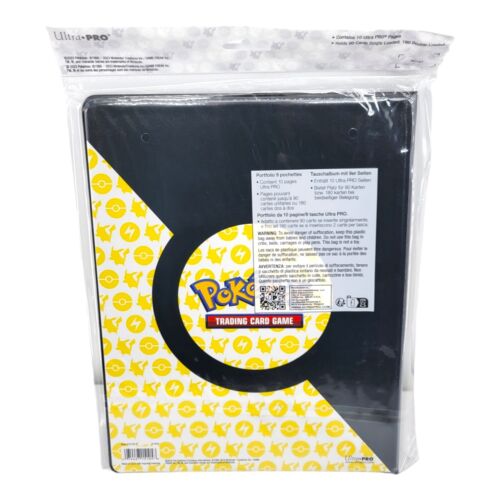 Ultra Pro Pokemon 9 Pocket Portfolio Pikachu Binder Holds 180 Cards