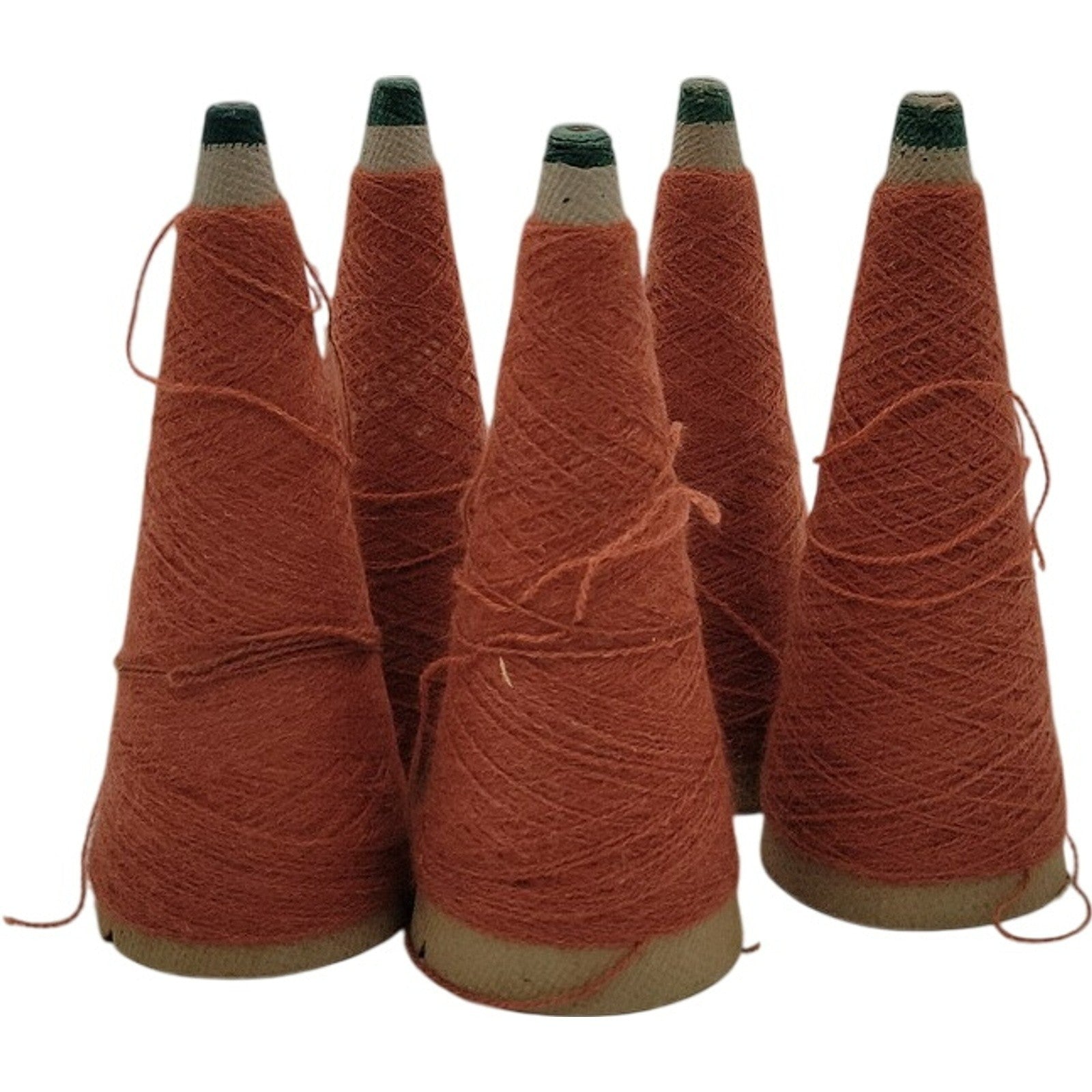 Vintage 1980s Templon 2/24 Yarn Cone DK Spice Heather Lot of 5