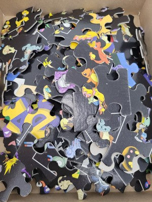 Vintage Pokemon Poster Puzzle 200 pc 3' x 2' Hasbro 1999 Incomplete