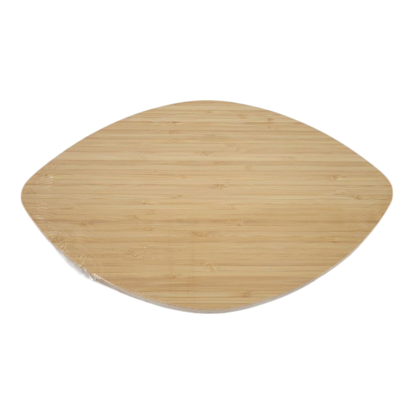 Bamboo Football Shaped Wooden Bowl with Ceramic Dip Bowls Serving Tray