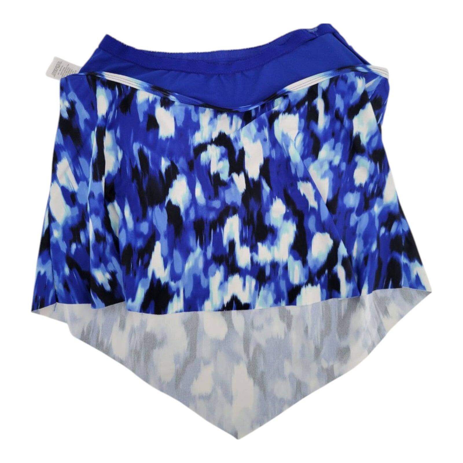 Time and Tru Blue Tie Dye High Waist Bikini Bottoms Tankini Top Set L 12-14