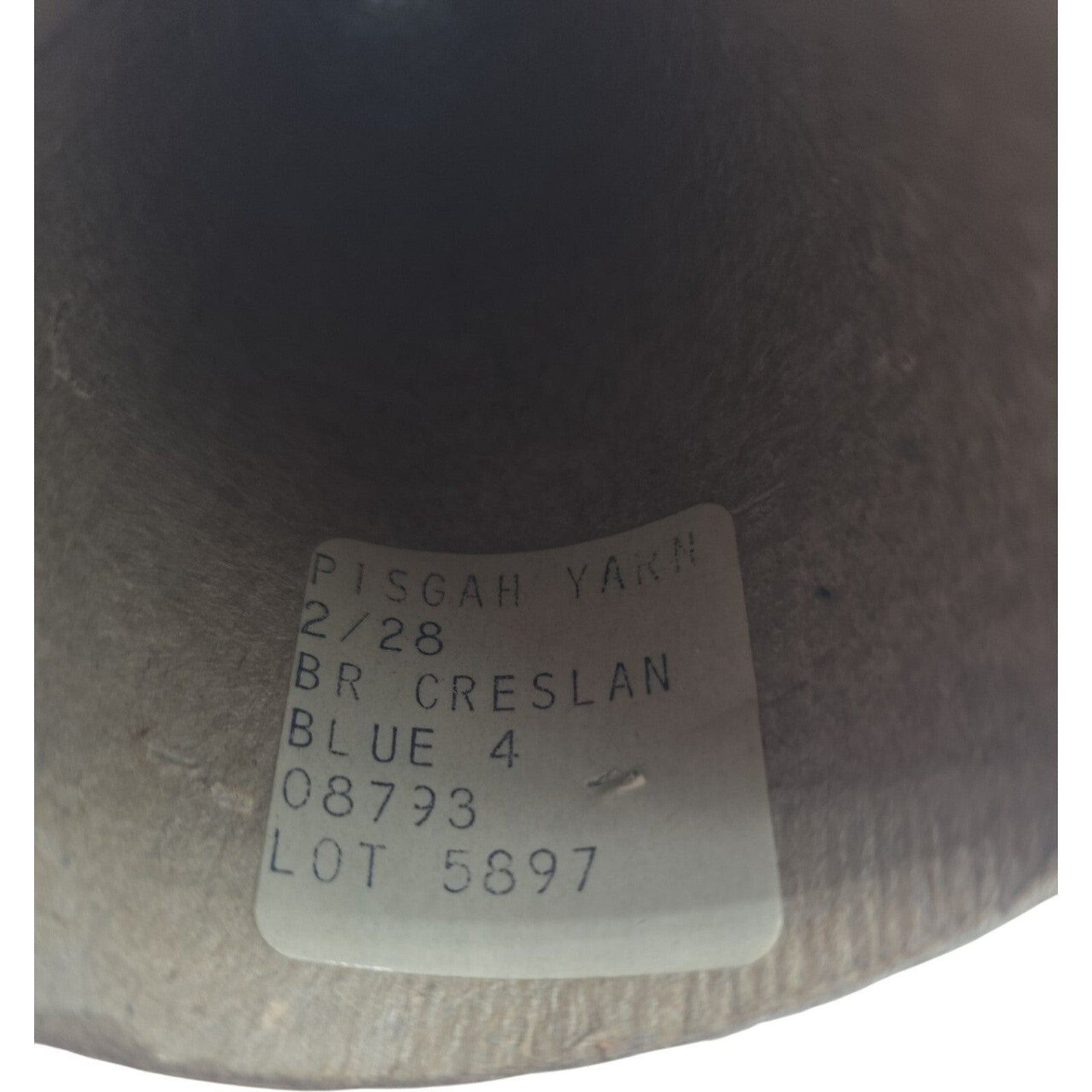 Vintage Pisgah Yarn 2/28 Creslan Acrylic Cone Yarn Blue 08793