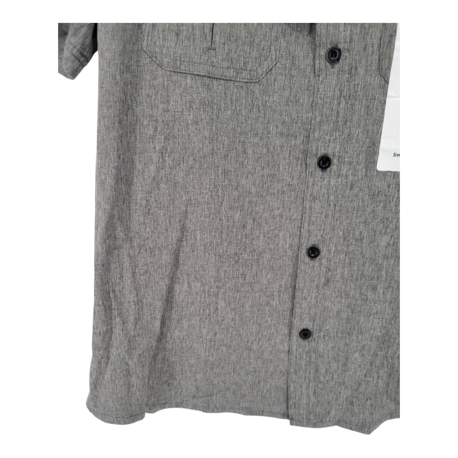 ZeroXposur Men's Travel Shirt Heather Slate Stretch Button-Up Small