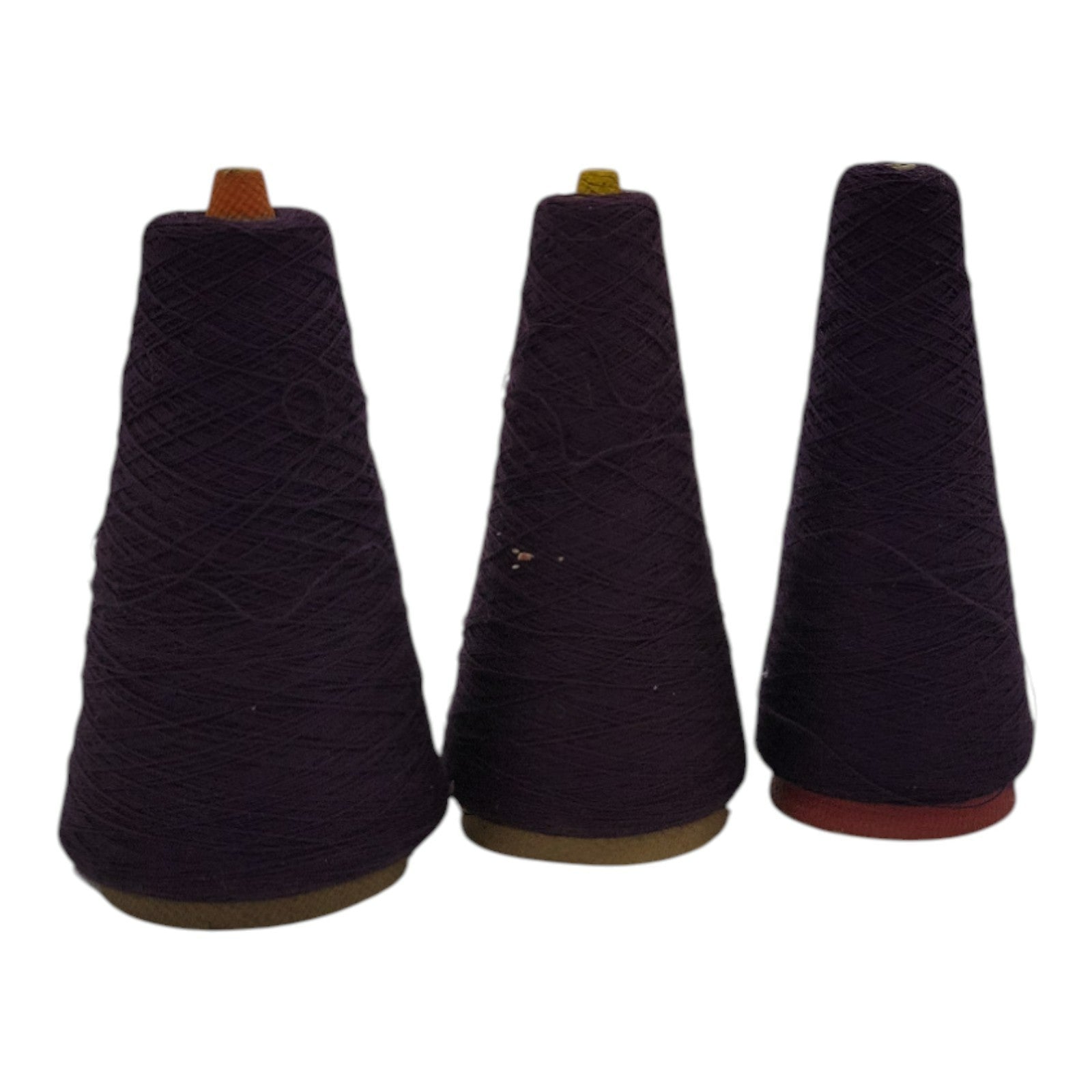 Vintage Pisgah Elderberry Yarn Cone 2/24 Lot of 3