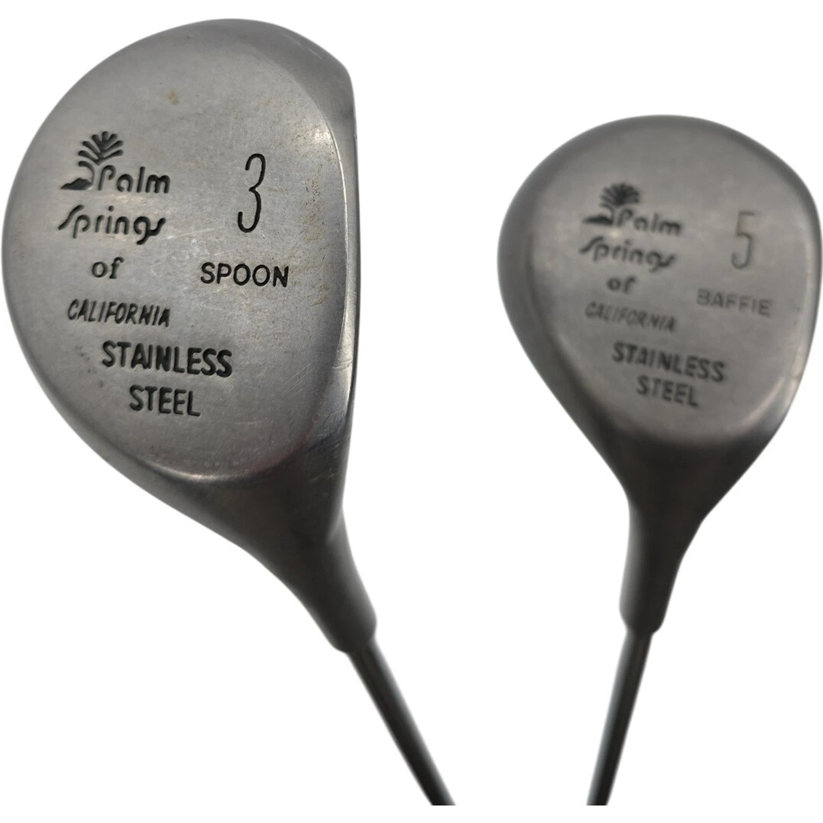 Palm Springs Of California Stainless Steel 3 Spoon 5 Baffie Fairway Wood Bundle