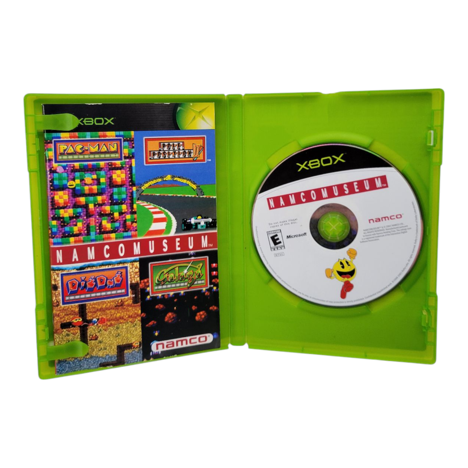 Namco Museum Xbox 2001 Classic Arcade Game Collection with Manual and Case