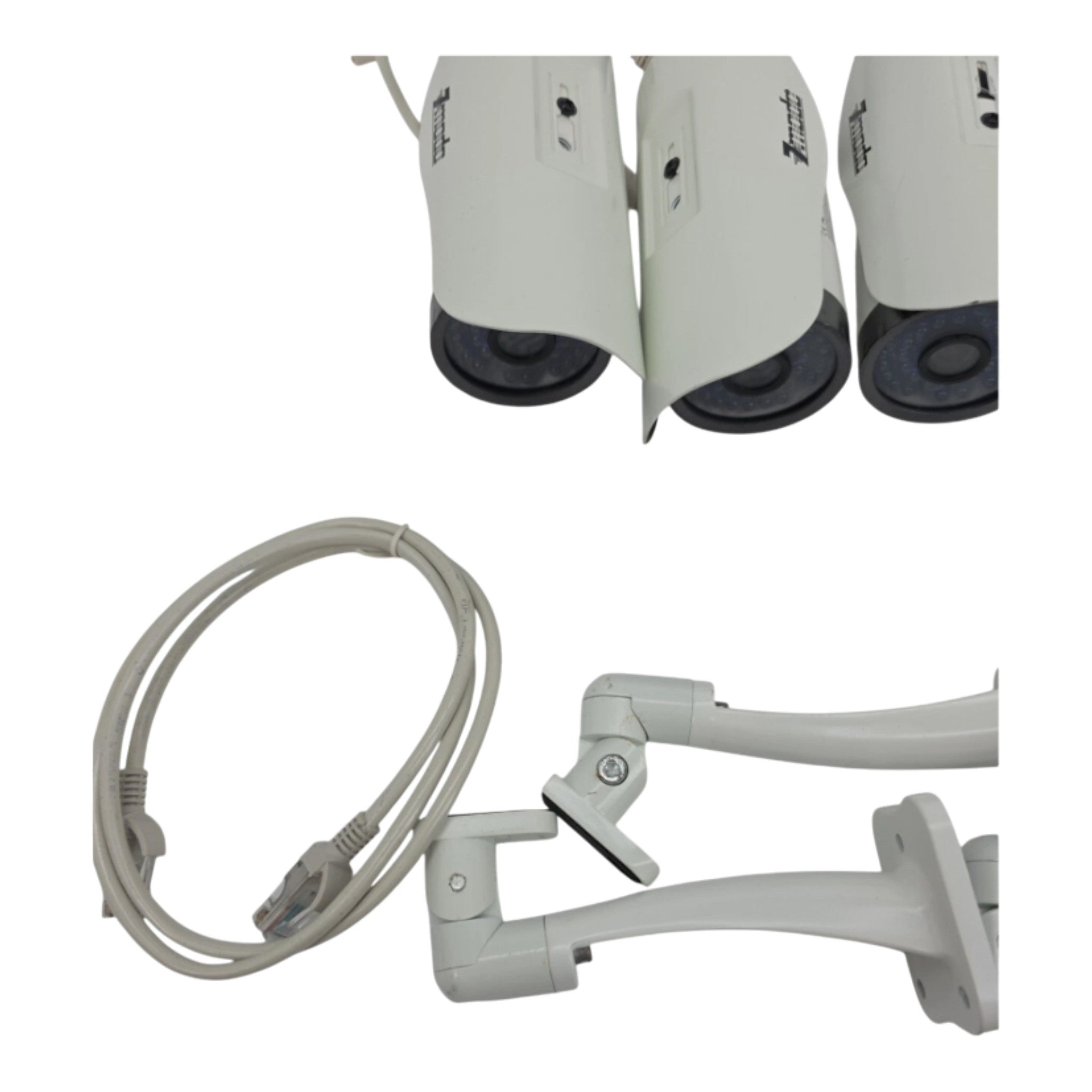 Zmodo ZMD-ISV-BFS23NM Wi-Fi Hi-Reso Outdoor Security Camera Lot of 4 w/ Mounts