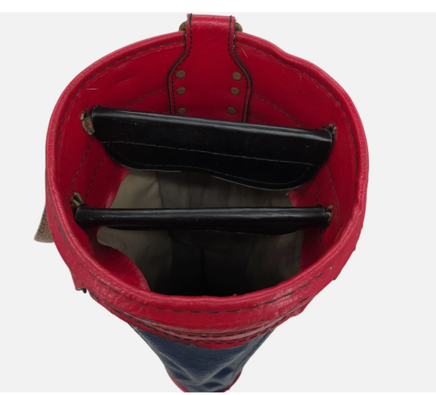 Hogan Golf 3 Divider Golf Bag Red White And Blue With Carry Strap & Rain Cover