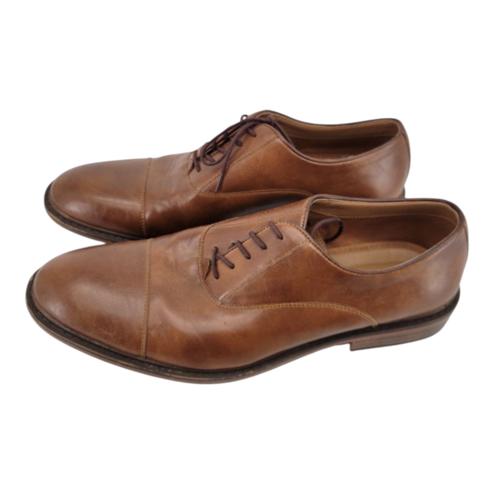 Goodfellow & Co Men's Cap Toe Oxford Dress Shoes Brown Size 12