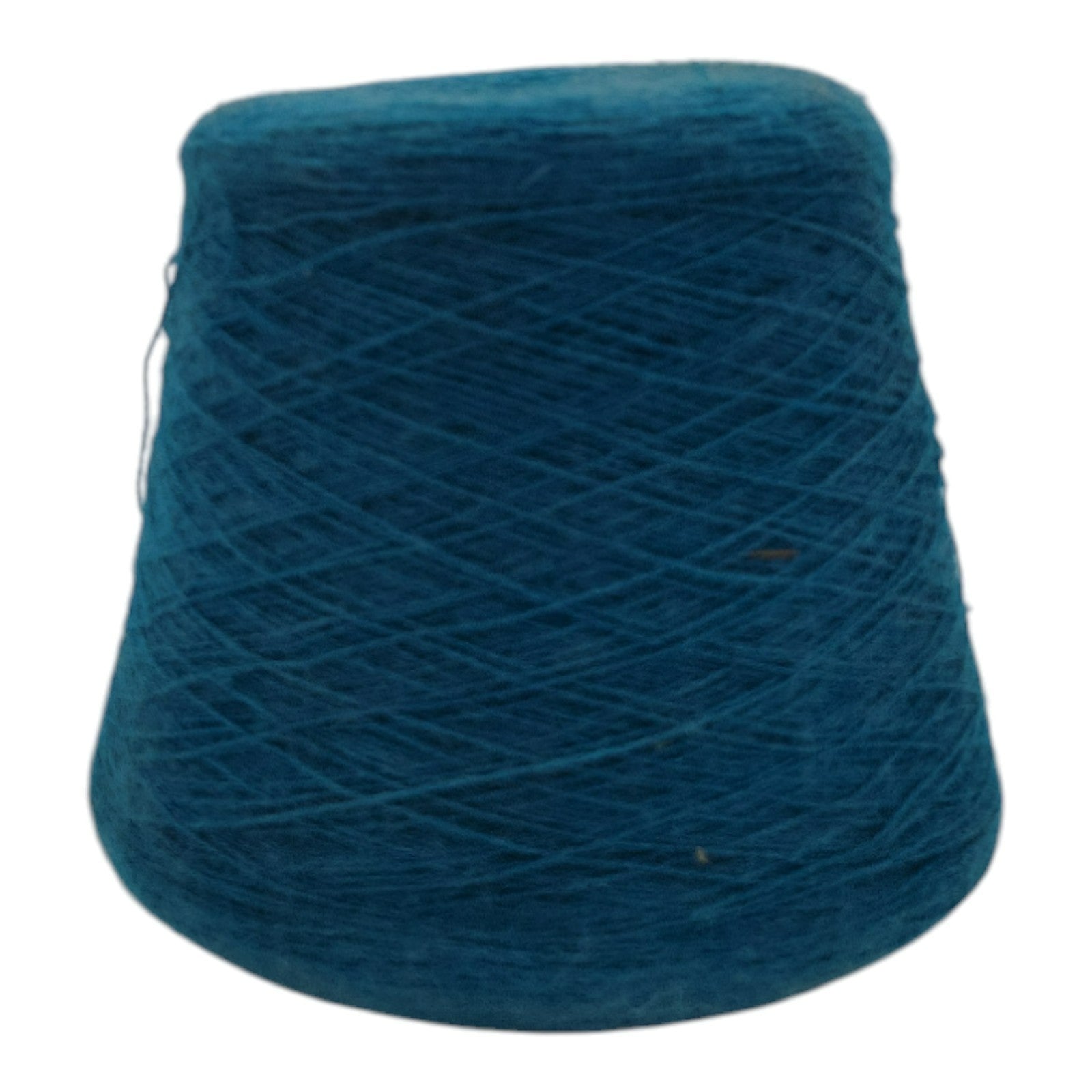 Vintage Collins And Aikman Alphashair Teal Yarn Cone 2/24