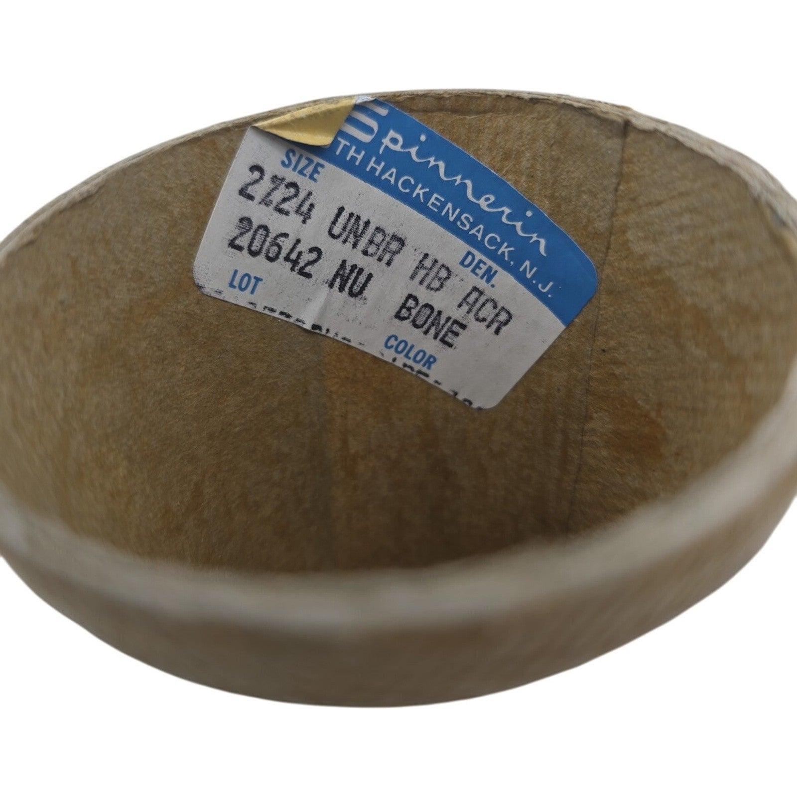Vintage Spinnerin Bone Off White Acrylic Weaving Yarn Cone 2/24 Lot 20642