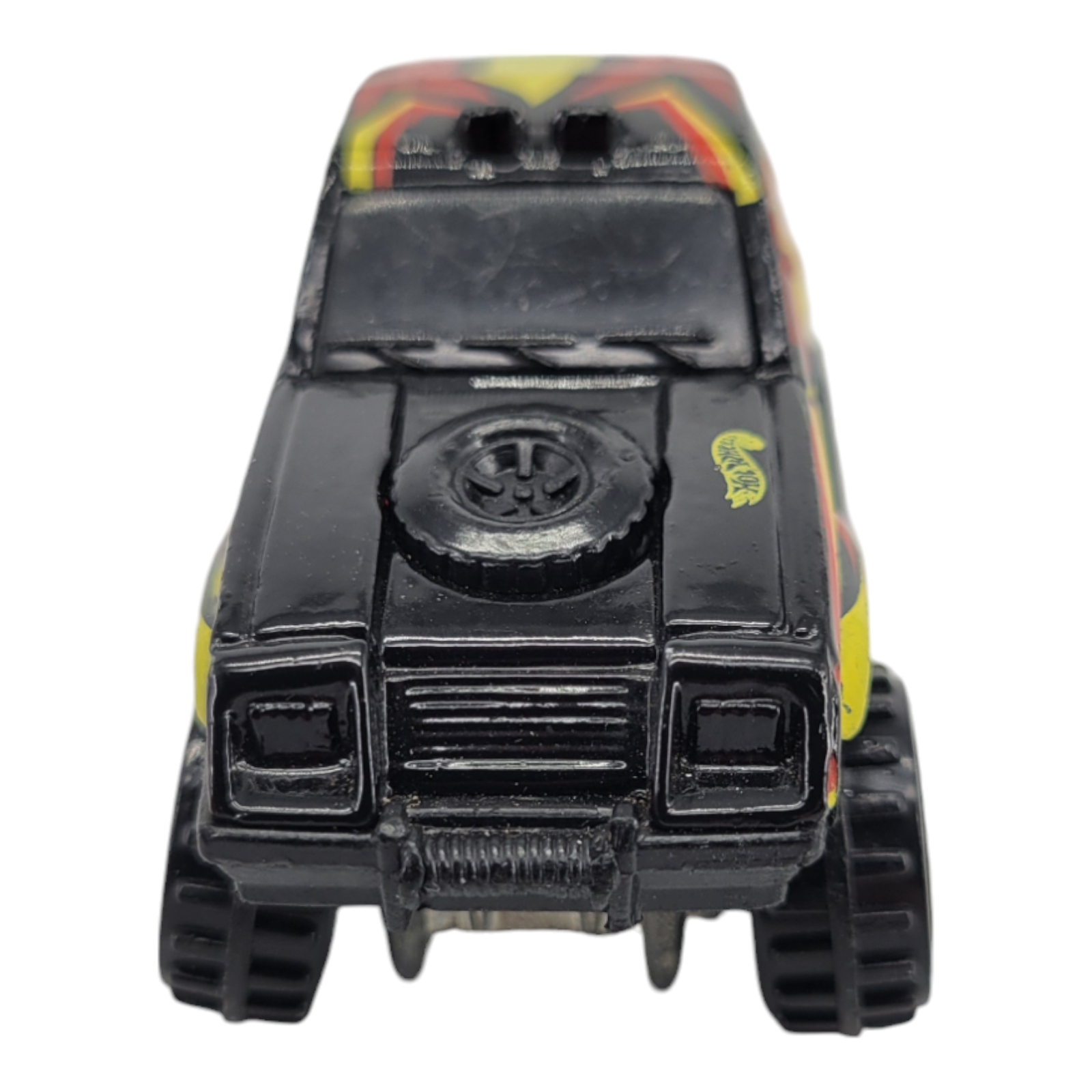 1984 Mattel Hot Wheels Black Yellow Red Off-Road Toy Truck Diecast Vintage