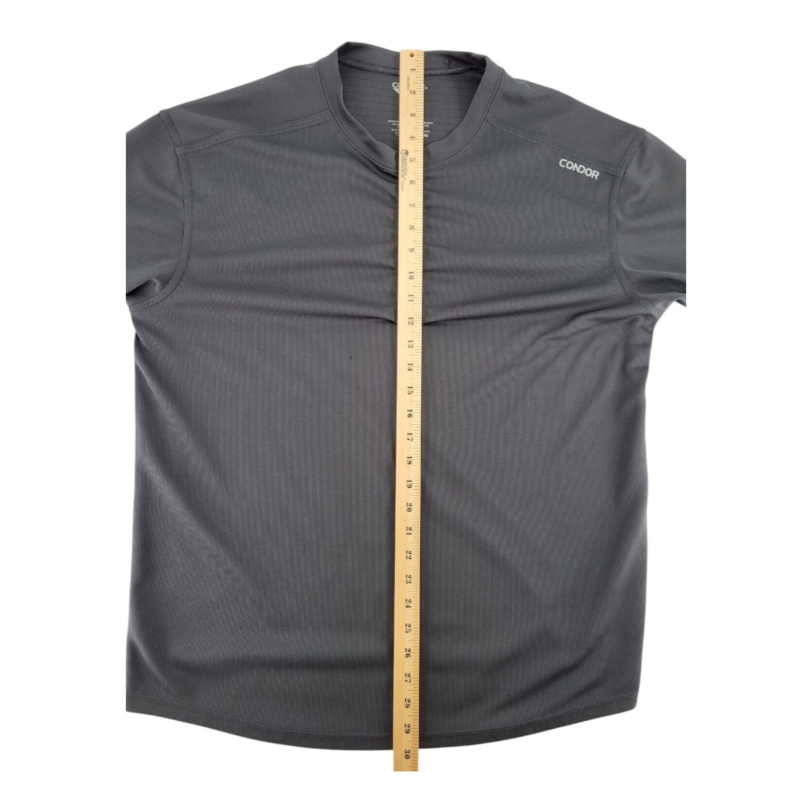 Condor Mens Gray Tactical Performance Shirt Moisture Wicking Size L
