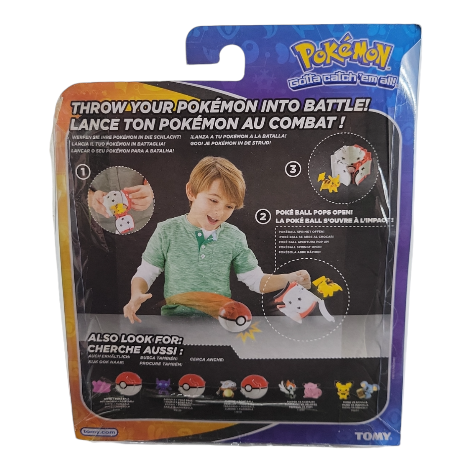 Pokemon Throw N Pop Poke Ball Action Figure Set with Pikachu