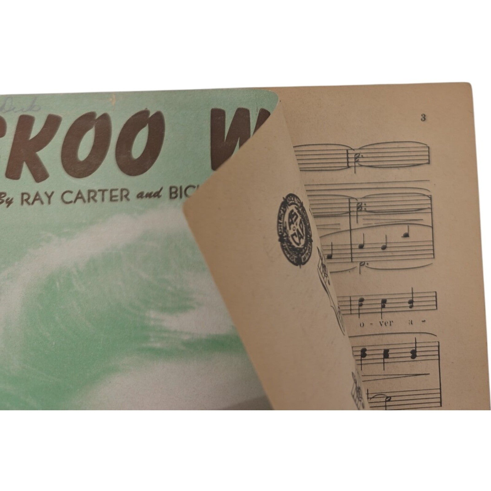 Cuckoo Waltz 1948 Sheet Music by Ray Carter & Bickley Reichner ft Evelyn Knight