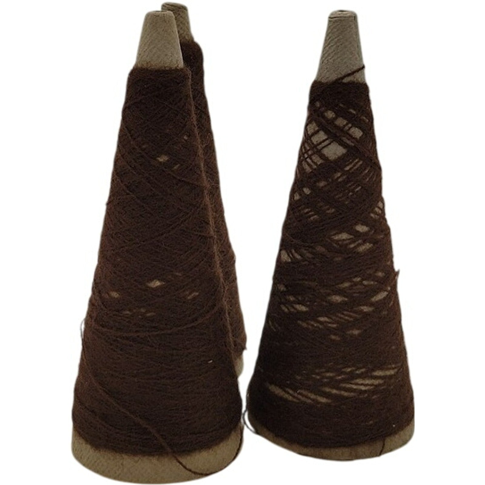 Vintage Spectrell 2/24 Acrylic Cone Yarn Chocolate 06246 Lot of 3