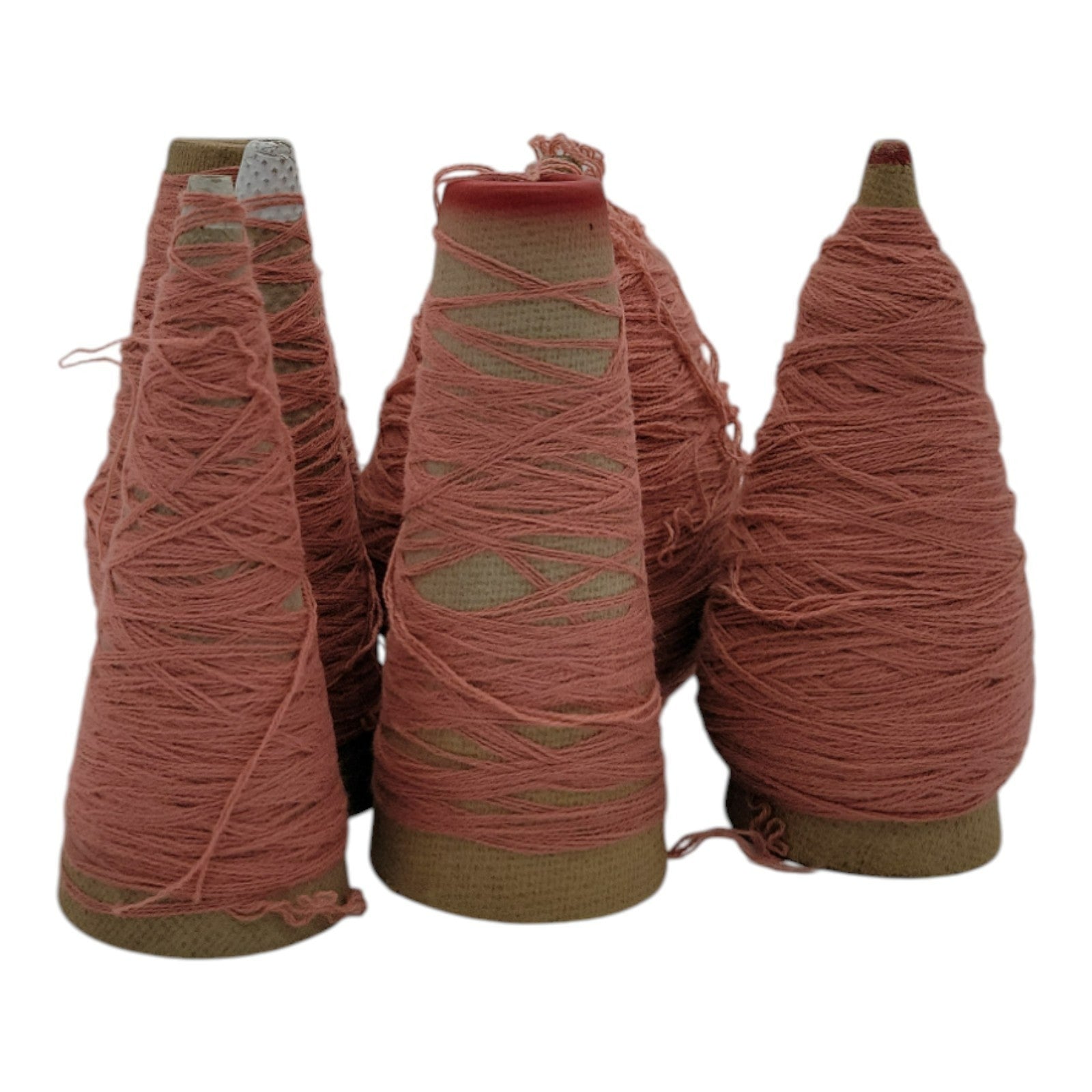 Vintage Marion Dyers B-22897 Ice Coffee 1/28 Yarn Cone Lot of 6