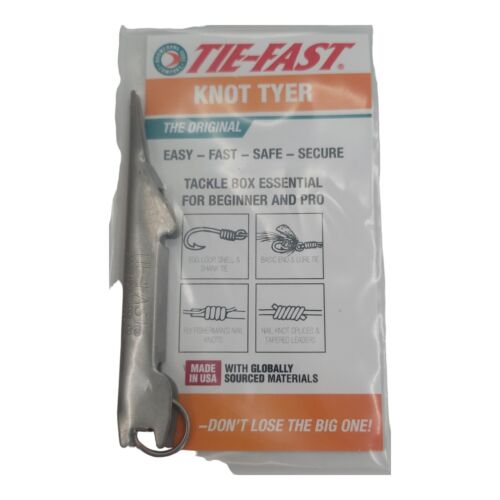 TIE Fast Fishing Line Knot Tyer for Fly Fishing Silver