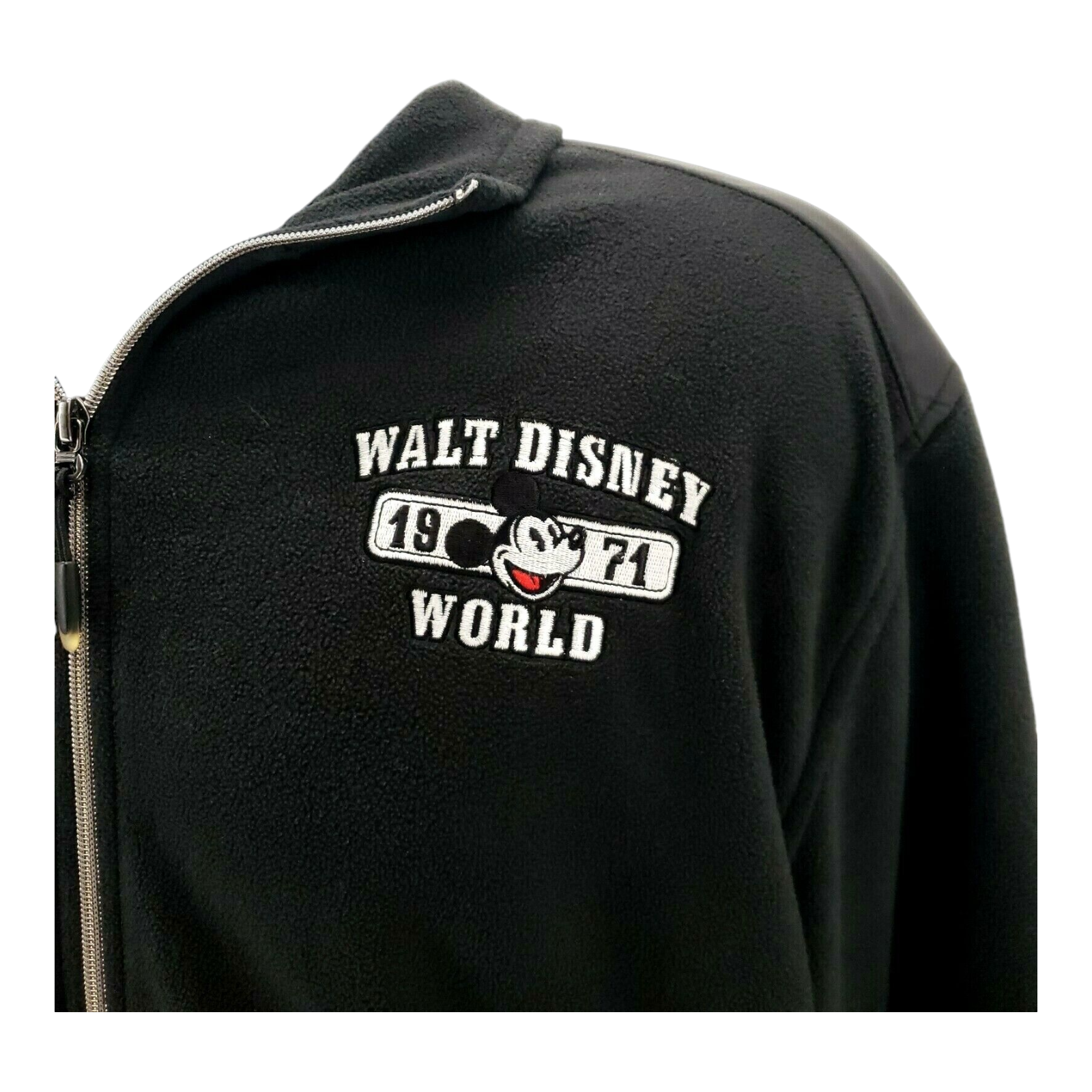 Walt Disney World 1971 Black Fleece Jacket Size L