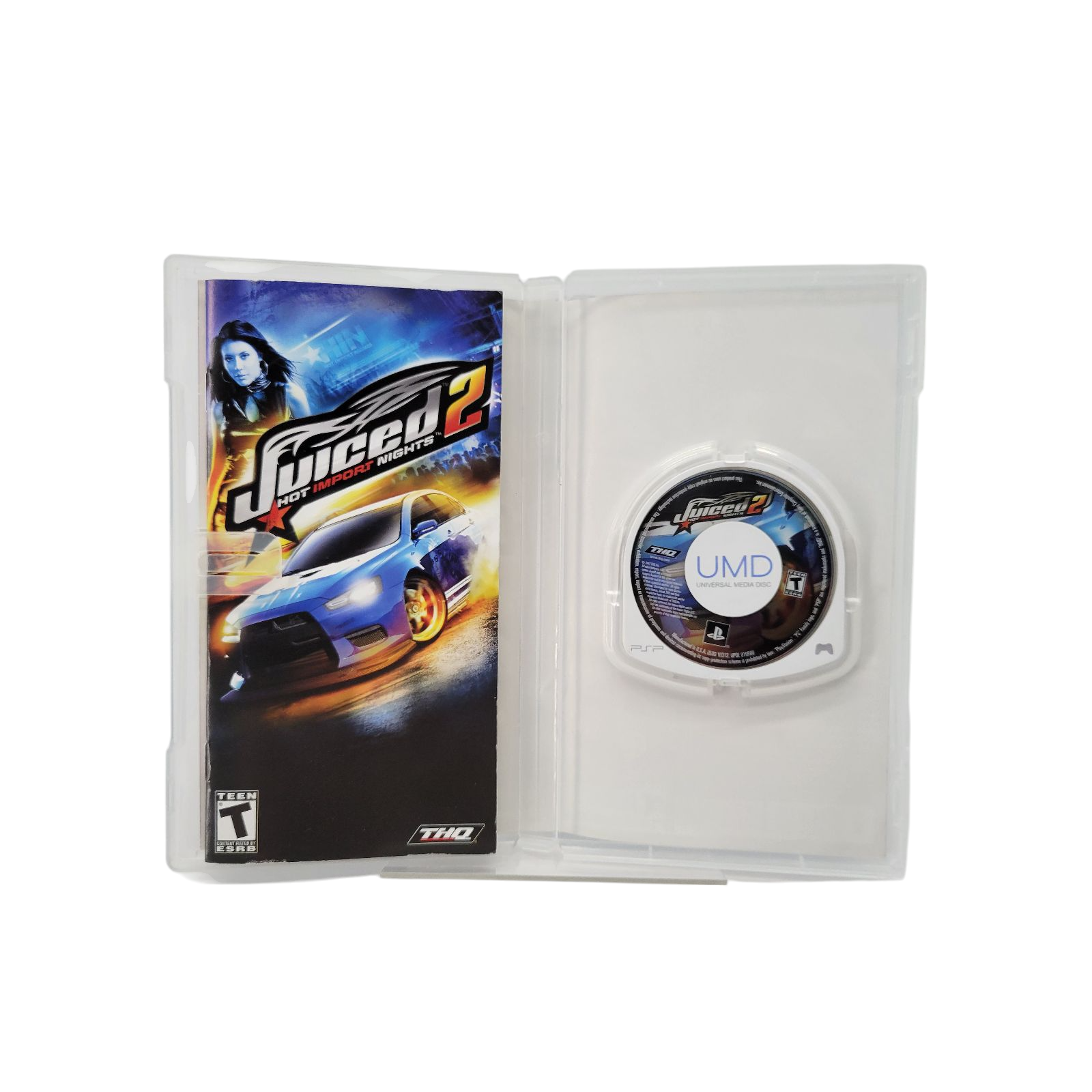 THQ 2007 Juiced 2 Hot Import Nights Sony PSP Game Complete UMD Case Manual