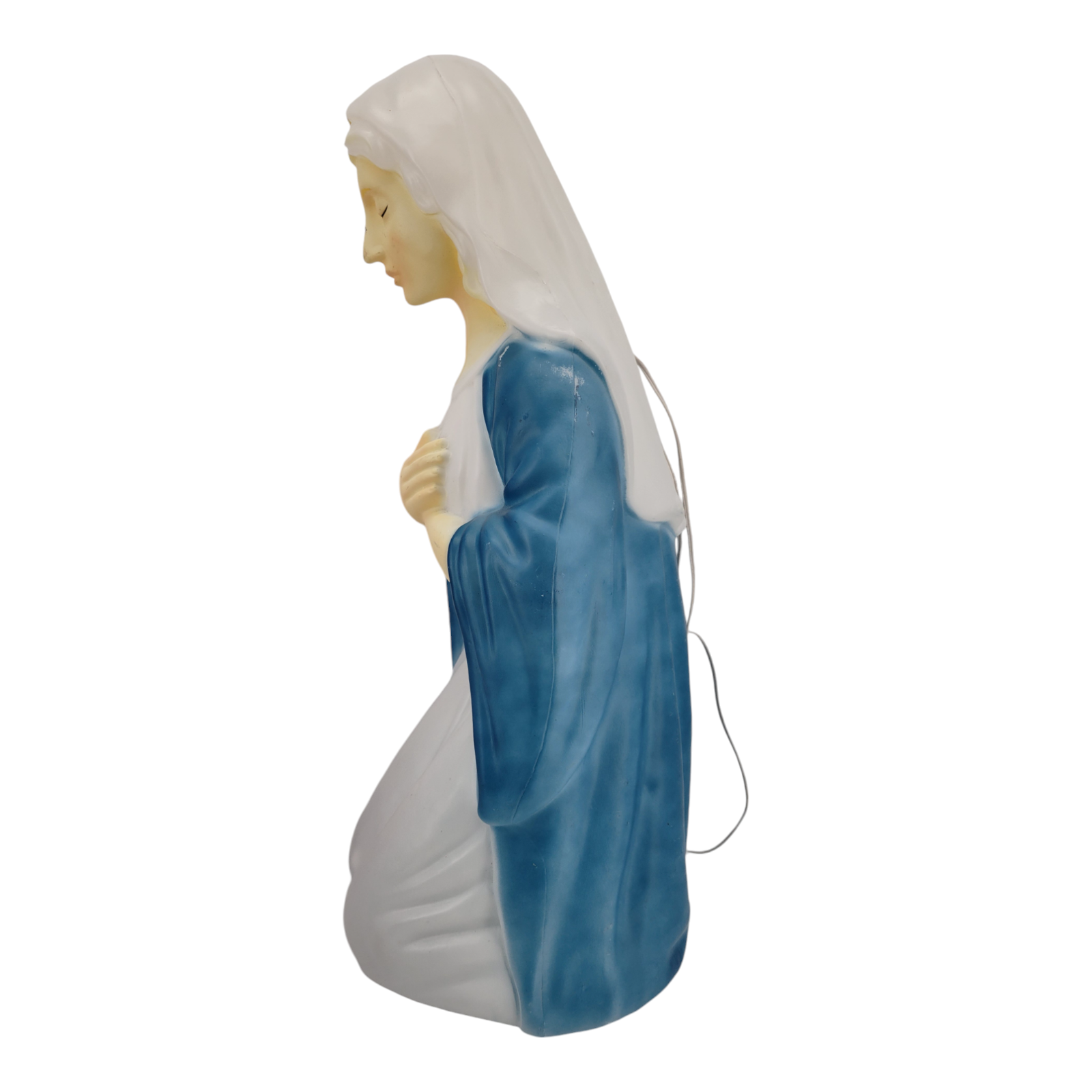 General Foam Lighted Blow Mold Nativity Set 28 Inch Mary Joseph Baby Jesus