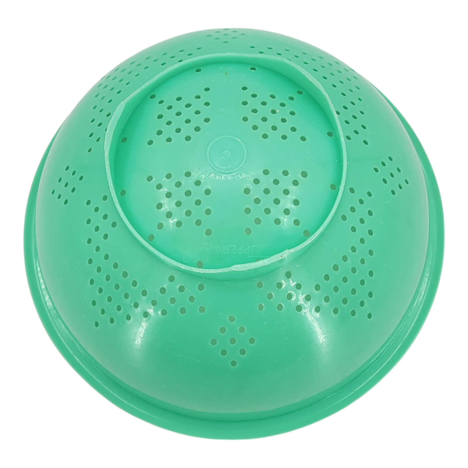 Vintage Tupperware Footed Colander Strainer Bowl Light Green 339-3 with Grid Lid