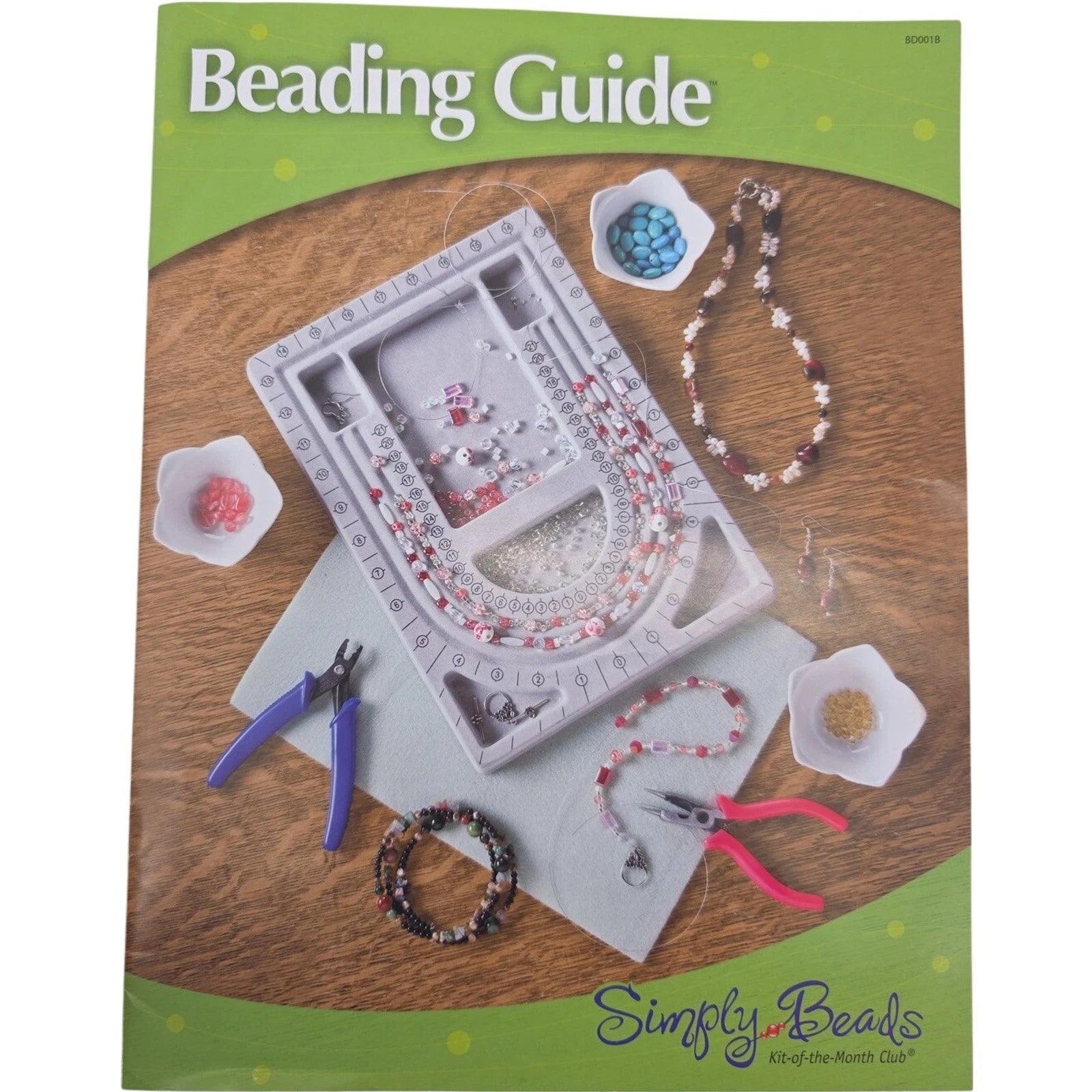 Simply Beads Kit of the Month Club Beading Guide with Supplies Bundle