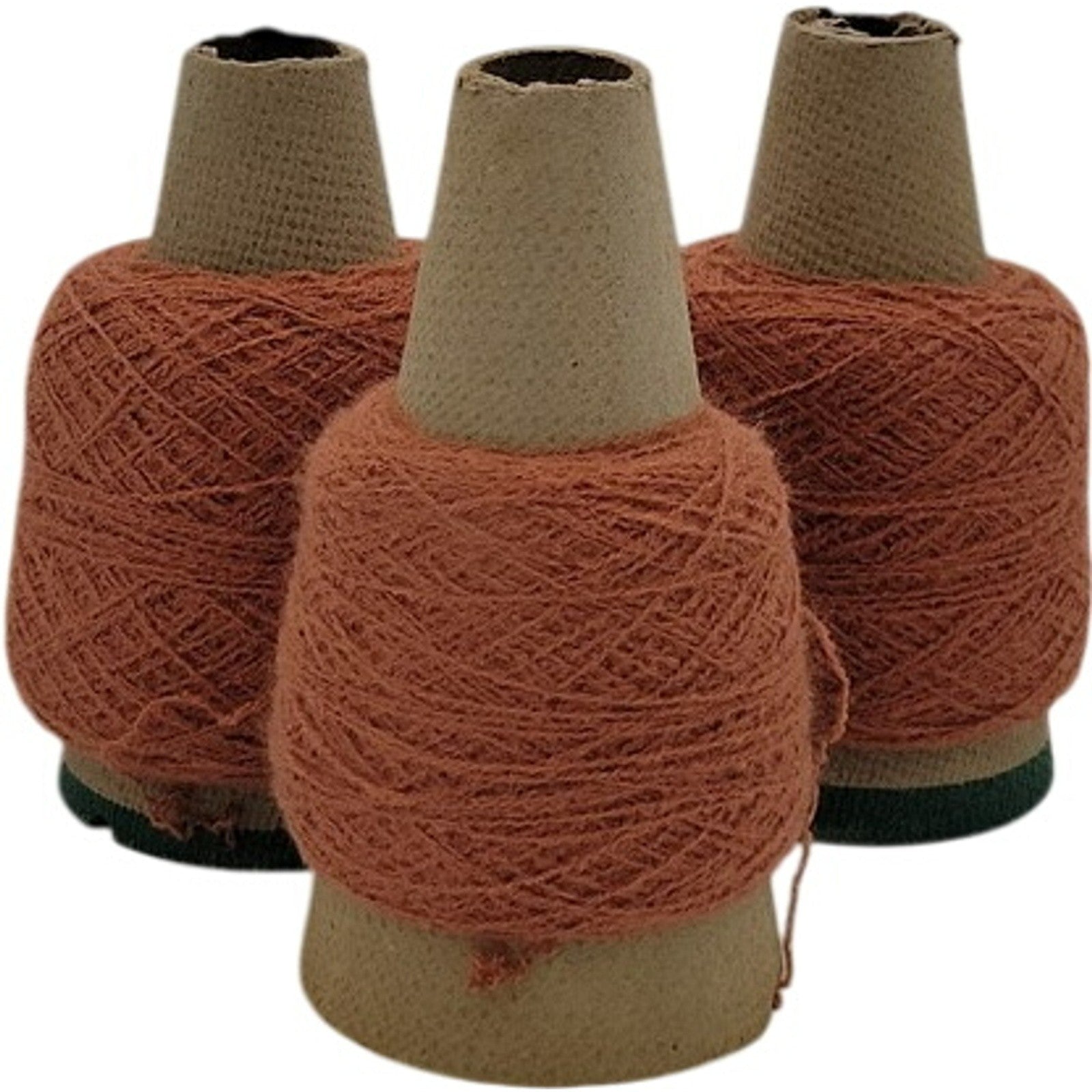 Vintage J. P. Stevens 2/29 Acrylic Cone Yarn Red Tint PL-245 Lot of 3